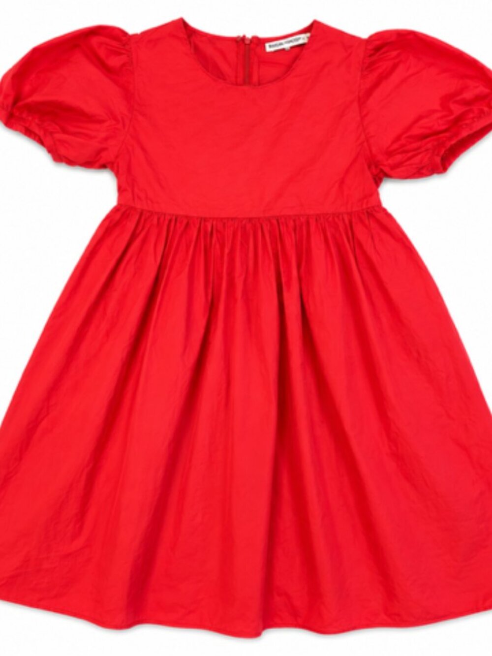 English Factory Red Puff Sleeve Midi Dress | S/M ❤️